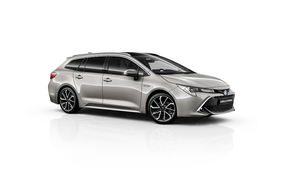 Samochód hybrydowy - biała Toyota Avensis Touring Sport
