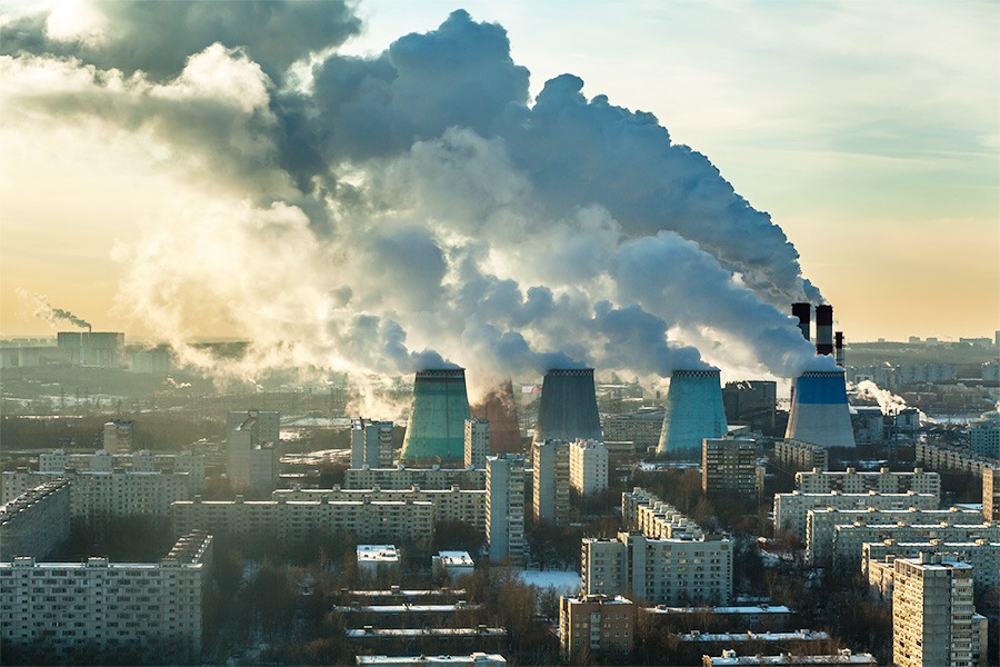 Dymiące kominy - przemysł